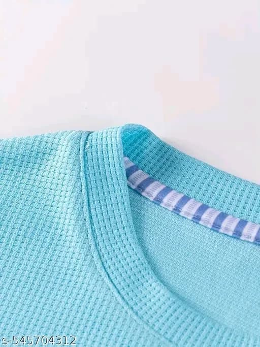 Men's Oversized Waffle Knit T-Shirt — 5