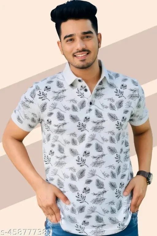 Men Cotton Blend Regular T-shirt — 2
